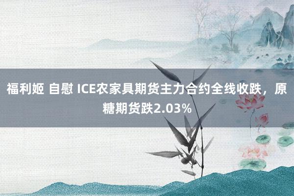 福利姬 自慰 ICE农家具期货主力合约全线收跌，原糖期货跌2.03%